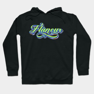 Flaneur | Floral Typography Hoodie